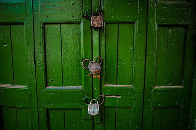 Full frame shot of closed door