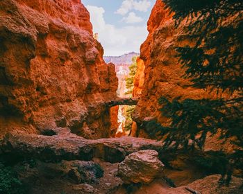 Scenic view of rock formations