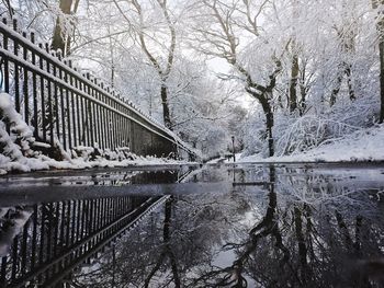 Footbridge over river