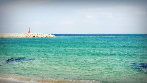 Scenic view of sea against sky