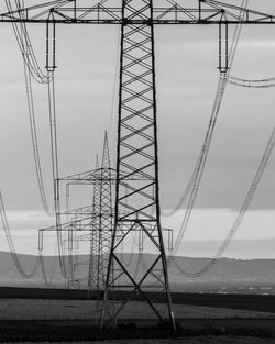 Electricity pylon against sky