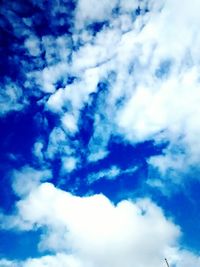 Low angle view of clouds in sky