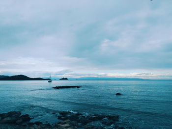 Scenic view of sea against sky