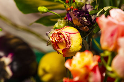 Close-up of rose bouquet