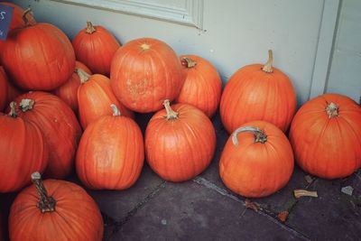 Close-up of pumpkins