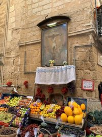 Various fruits for sale in market