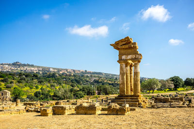 Old temple against sky