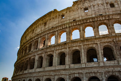 Low angle view of historical building against sky