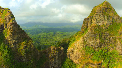 Panoramic view of landscape against sky