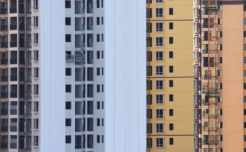 Full frame shot of residential buildings