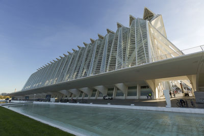 Low angle view of modern building