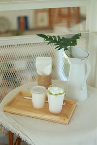 Close-up of coffee on table