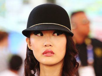 Portrait of young woman