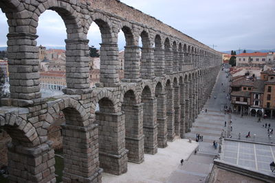 Low angle view of coliseum