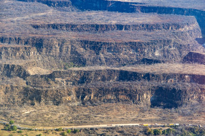 View of rocks on landscape