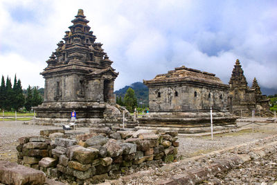 Dieng temple complex. was founded by the sanjaya dynasty in the 8th century ad in dieng, indonesia.