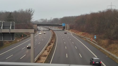 Cars on highway