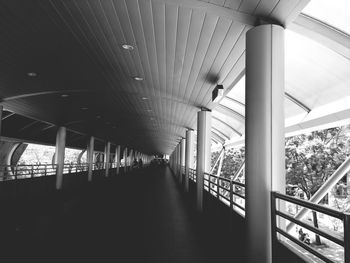 Empty corridor of building