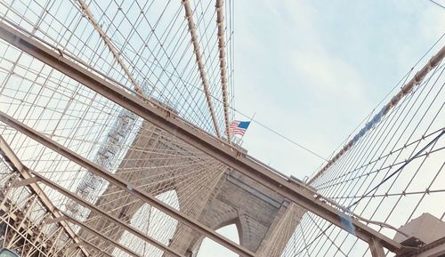 Low-angle view of the bridge against the sky