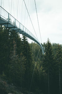 Low angle view of bridge against sky