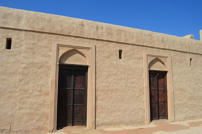 Low angle view of historical building