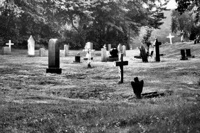 View of cemetery