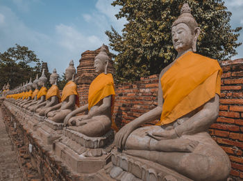 View of buddha statue