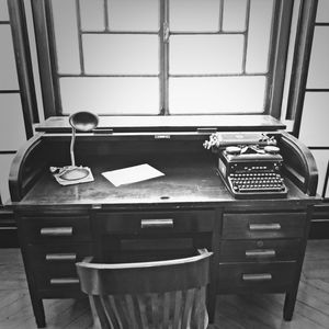 Empty chairs in restaurant