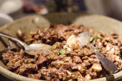 Close-up of food in bowl