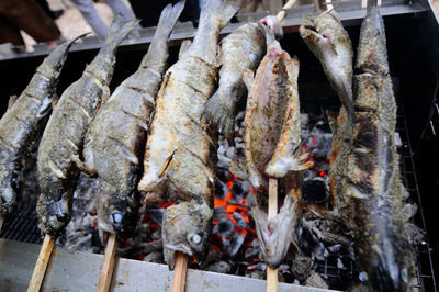 Fish on a stick, a simple and delicious grilled fish dish