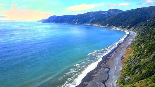 Scenic view of sea against sky