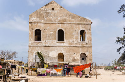 Old ruins against clear sky