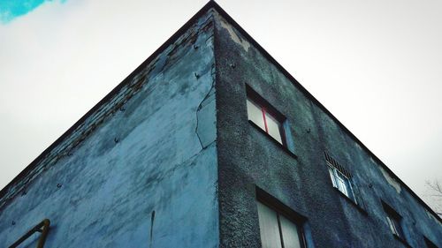 Low angle view of building against clear sky