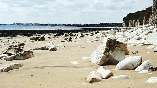 Scenic view of beach