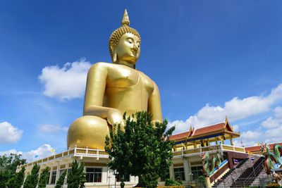 Beautiful and colorful temple in thailand.