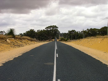 Roads in the outback north of perth in western australia