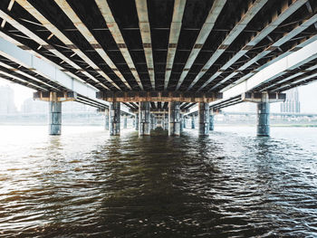 View of bridge over sea