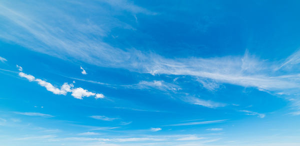 Low angle view of clouds in sky