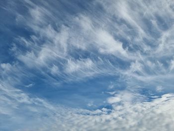 Low angle view of clouds in sky