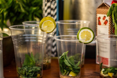 Close-up of drink on table