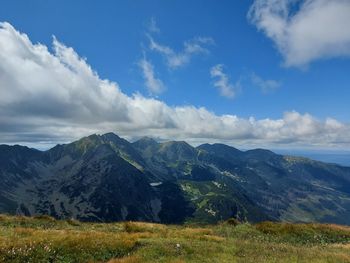 Scenic view of landscape against sky