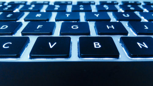 Full frame shot of computer keyboard