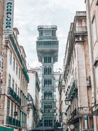 Low angle view of buildings in city