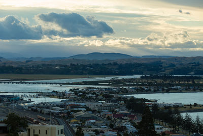 Aerial view of city