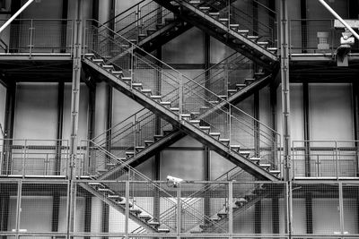 Low angle view of staircase in building