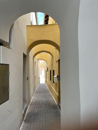 Empty corridor of building