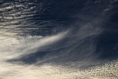 Low angle view of dramatic sky
