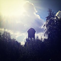 Low angle view of church against sky