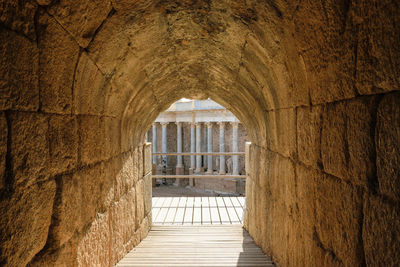 Corridor of historic building