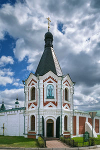 Low angle view of building against sky